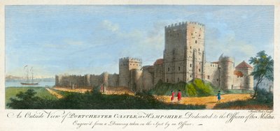 Castillo de Portchester, Hampshire, 1720 de James Peake