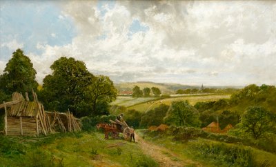 El canal en Old Basing, Hampshire de James Peel