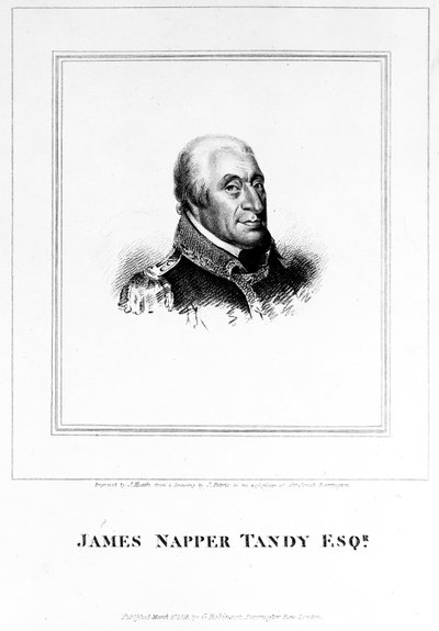 James Napper Tandy, grabado por James Heath, 1815 de James Petrie