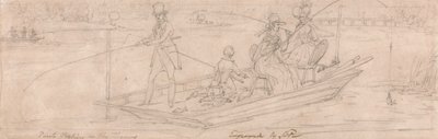 Pesca en el Támesis de James Pollard
