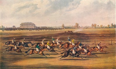 Carrera por el Gran Premio St. Leger, 1836. Aprobación - Salida con buen estilo, 1837 de James Pollard