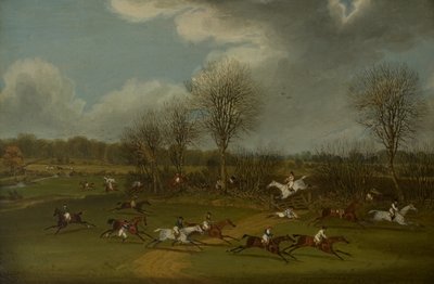 El Gran Steeplechase de St Albans del 8 de marzo de 1832, 1832-33 de James Pollard
