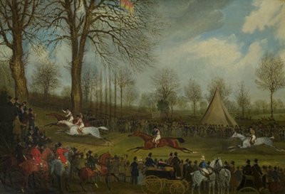 El Gran Steeplechase de St Albans del 8 de marzo de 1832, 1832-33 de James Pollard