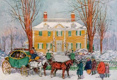 Casa Longfellow, Cambridge, Massachusetts, EE.UU., siglo XVIII, 1921 de James Preston