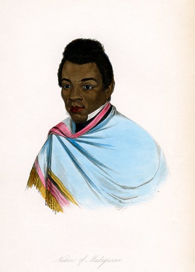 Nativo de Madagascar, c1850 de James Prichard