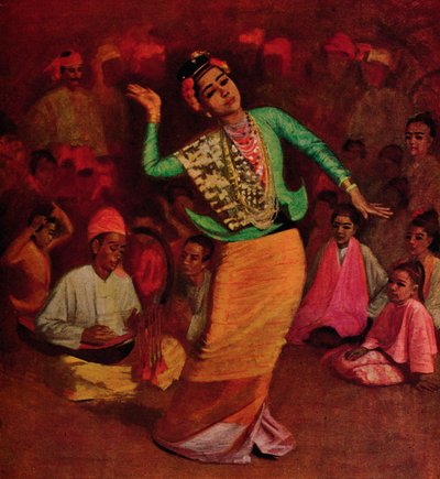 Una bailarina birmana, 1913 de James Raeburn Middleton
