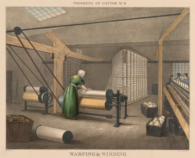 Progreso del algodón: # 8 - Warping & winding de James Richard Barfoot