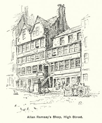 Tienda de Allan Ramsay, High Street de James Riddel