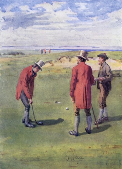 Golfistas en Leith Links de James Riddel
