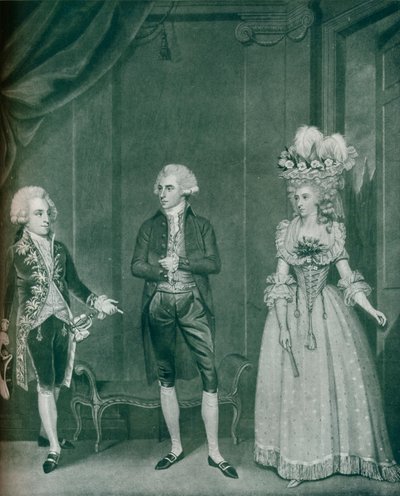 Hon Rd Edgcumbe, Lord William Russell, Lady Caroline Spencer, 1788, 1909 de James Roberts