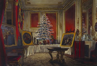 El árbol de Navidad de la Reina Victoria, 1850 de James Roberts