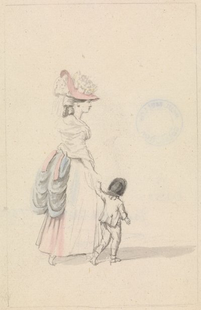 Mujer y niño de James Roberts