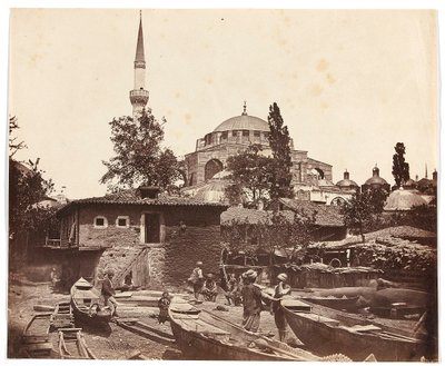 «Escalera de Tophanna» [Estambul. Mezquita con un minarete] de James Robertson