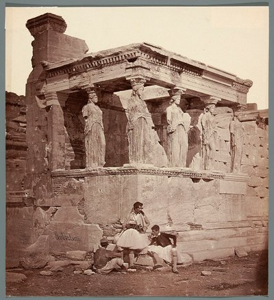 Erecteión - templo en la Acrópolis de Atenas. de James Robertson