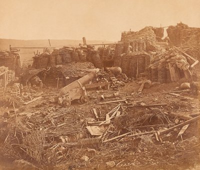 Interior del Redan, Sebastopol de James Robertson