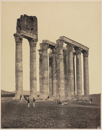 Templo de Júpiter Olímpico, c. 1853 de James Robertson