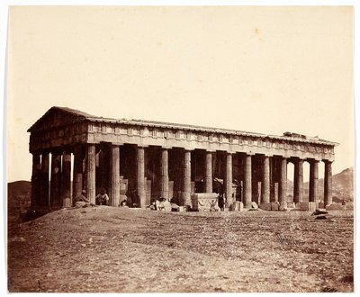 "Templo de Teseo" [Atenas. Teseion - en realidad templo de Hefesto] de James Robertson