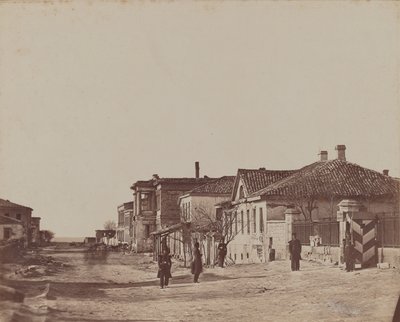 Vista de la calle con soldados de James Robertson