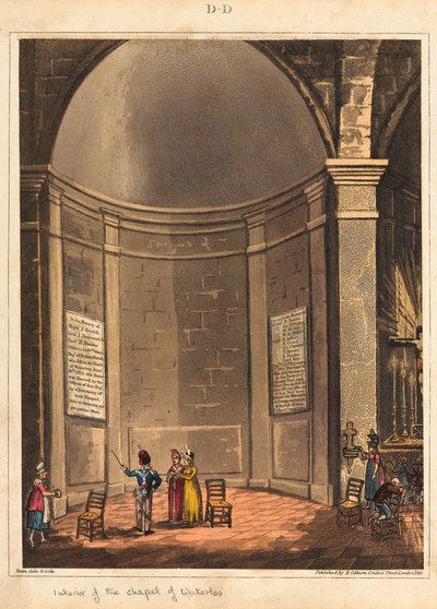 Interior de la capilla de Waterloo de James Rouse