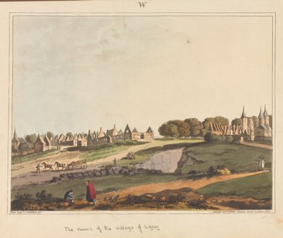¿Las ruinas del pueblo de Ligny?, 1815 de James Rouse