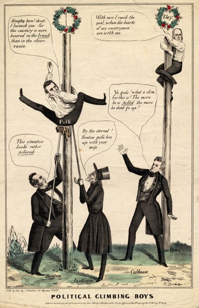 Niños trepadores políticos, publicado por J Baillie, H Bucholzer, Nueva York, 1844 de James S. Baillie