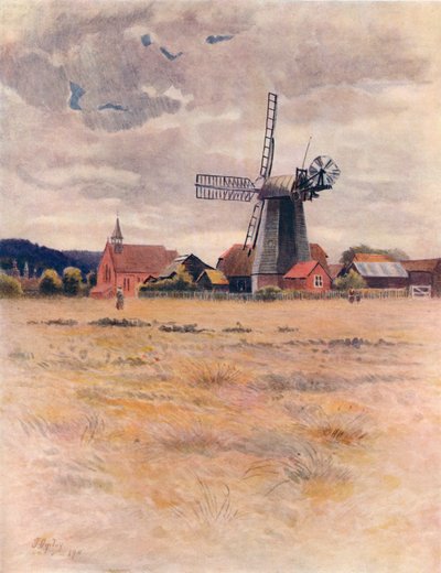 Cranleigh Windmill, 1911, 1914 de James S Ogilvy