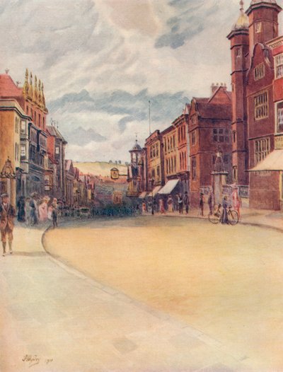 High Street, Guildford, 1911, 1914 de James S Ogilvy