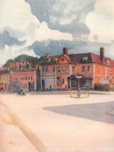 New Inn y High Street, Epsom, 1911, 1914 de James S Ogilvy