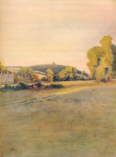 La capilla de St. Martha, desde Shalford Common, 1911 de James S Ogilvy