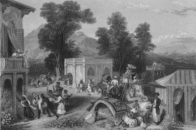 Muerte del Obispo Heber, 1846 de James Sands