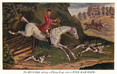 El cazador dando un salto sobre una puerta de cinco barras, c1740, 1922 de James Seymour