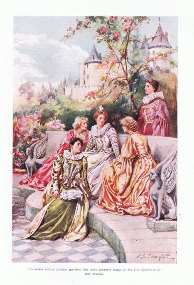 En algún jardín soleado del palacio, los días pasaban felices para la reina y sus ayudantes de James Shaw Crompton