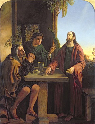 Cristo en Emaús de James Smetham
