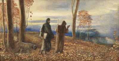 Dante y Virgilio en Vallombrosa, 1866 de James Smetham