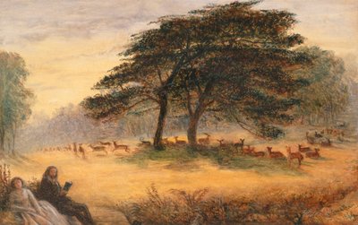 Enamorados en Richmond Park de James Smetham