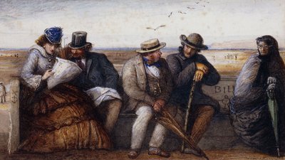 Chismes en la Playa de James Smetham