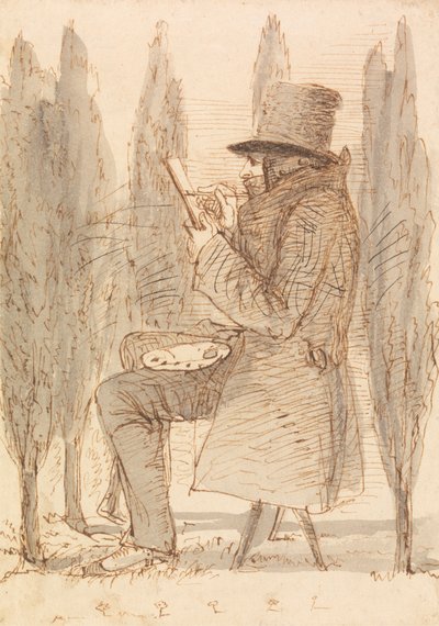 El artista dibujando de James Smetham