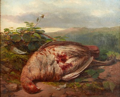 Naturaleza muerta de la caza (óleo sobre lienzo) de James Sr Hardy