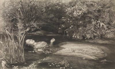 Ofelia Shakespeare, Hamlet, Acto 4, Escena 7, 1 de marzo de 1866 de James Stephenson