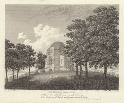 Robert Bloomfield, poeta: El templo en Euston Park (grabado) de James Storer