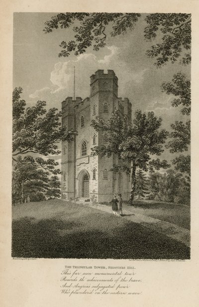 La Torre Triangular en Shooters Hill de James Storer