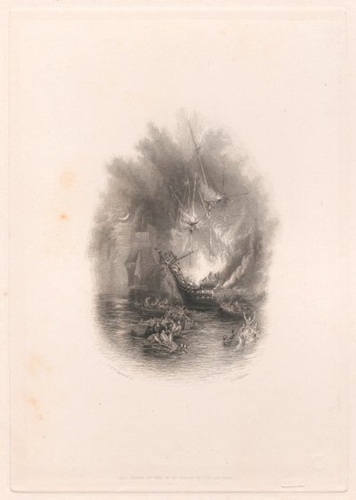 Fuego en el mar (viñeta) de James T. Willmore