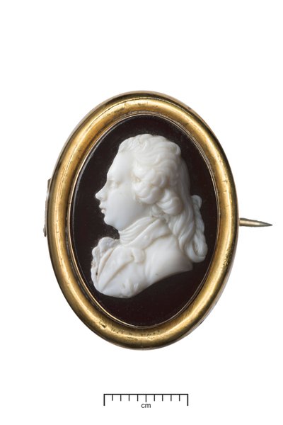 Jorge IV como príncipe de Gales, c.1790 (oro y vidrio blanco) de James Tassie