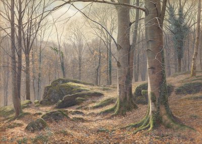 Una mañana de invierno, escarcha derritiéndose, 1885-1894 de James Thomas Watts