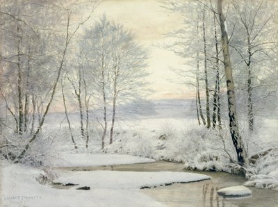 Atardecer de invierno de James Thomas Watts