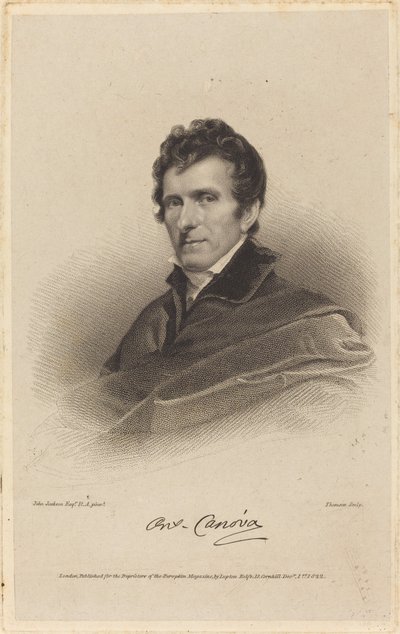 Antonio Canova de James Thomson possibly after John Jackson