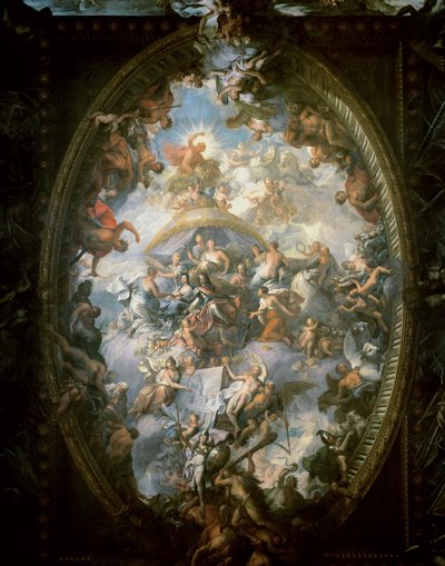 Techo del Salón Pintado, 1707-14 de James Thornhill