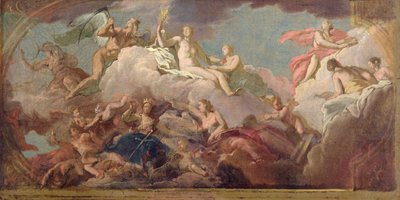 El tiempo, la verdad y la justicia, c.1716 (óleo sobre lienzo) de James Thornhill
