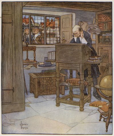Ilustración de The Compleat Angler de Izaak Walton de James Thorpe