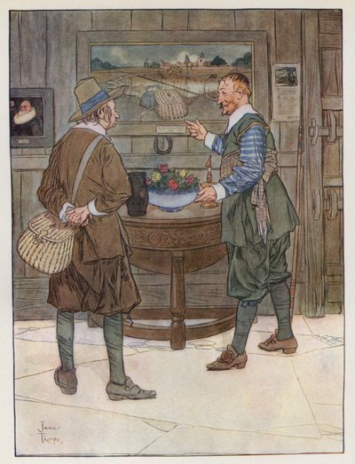 Ilustración de The Compleat Angler de Izaak Walton de James Thorpe